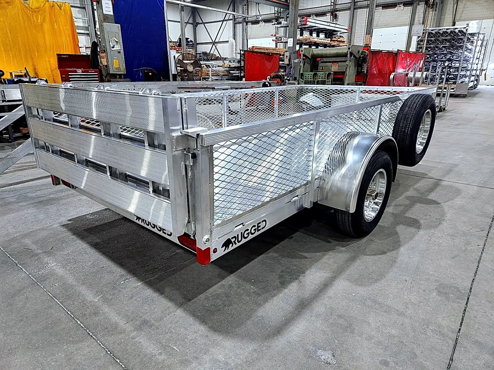 Real Rugged build: 6' x 12' — Mesh sides, Bi-fold ramp