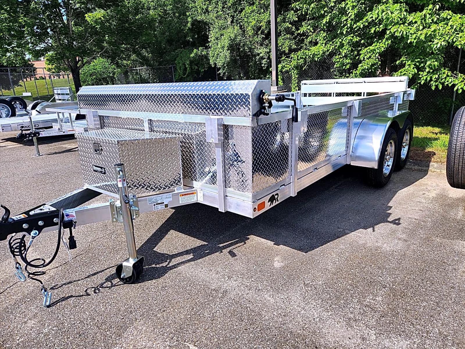 Real Rugged build: 6.5' x 14' Tandem — Tread plate sides, Tailgate