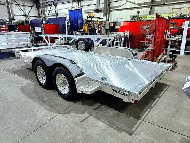 Real Rugged build: 6.5' x 14' Tandem — Front rail only, StowAway ramps