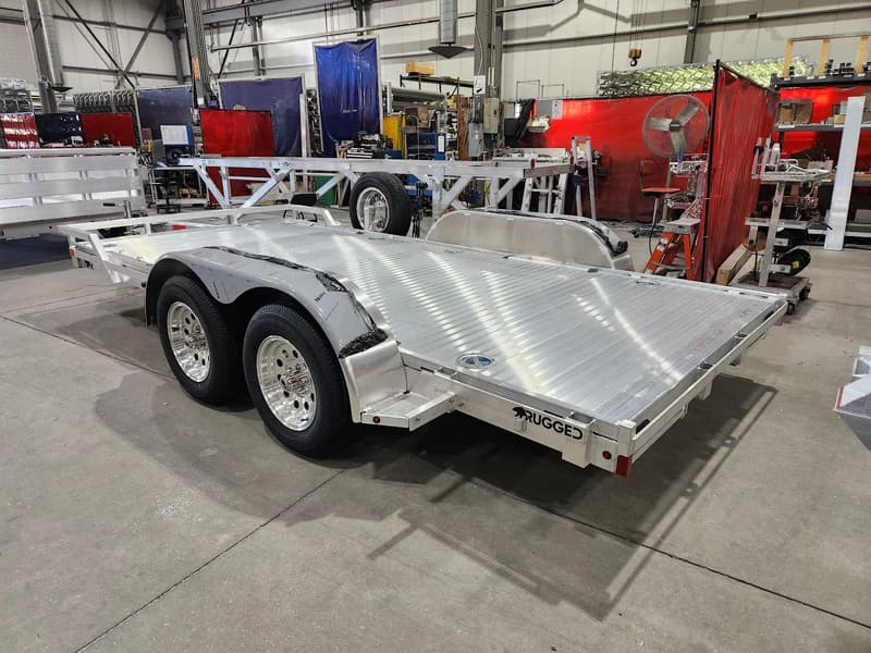Real Rugged build: 6.5' x 14' Tandem — Front rail only, StowAway ramps