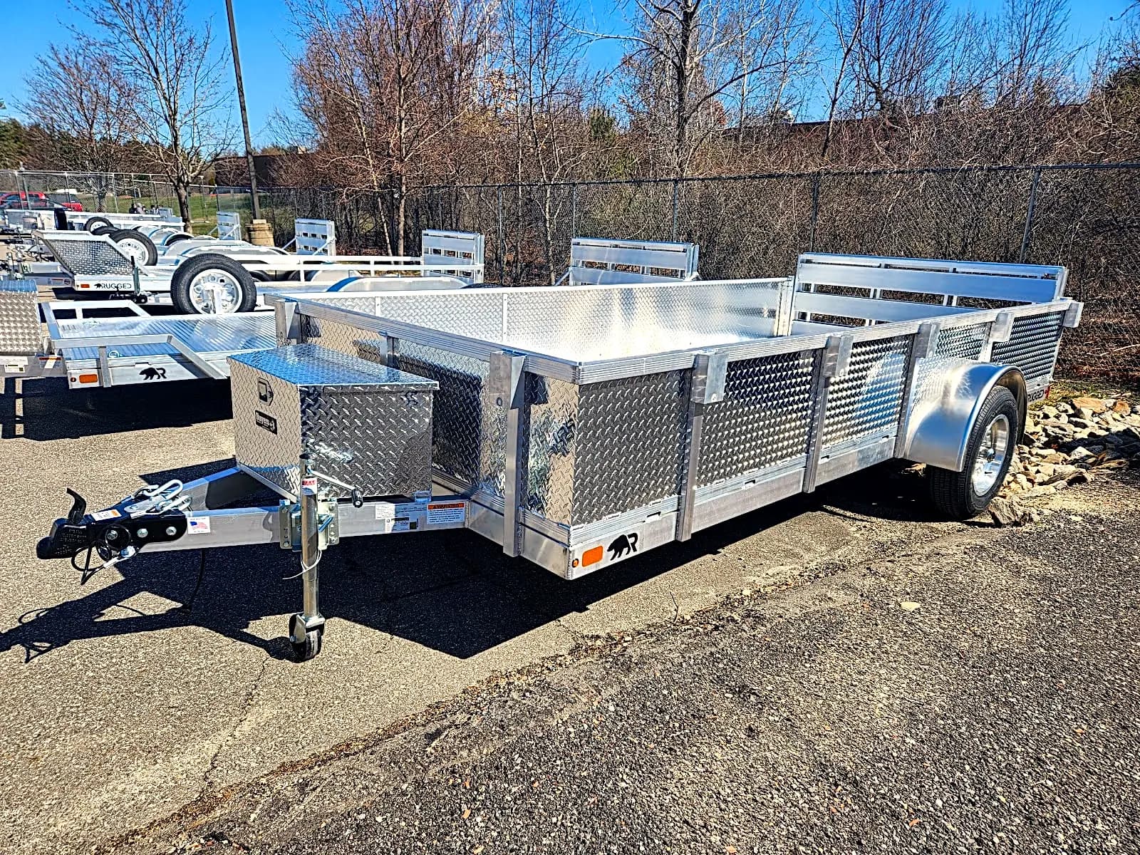 Real Rugged build: 6.5' x 14' — Tread plate sides, Bi-fold ramp