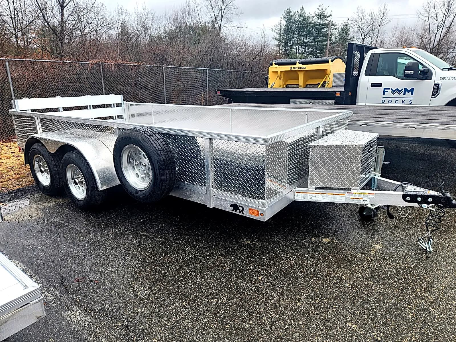 Real Rugged build: 6.5' x 14' Tandem — Tread plate sides, Bi-fold ramp