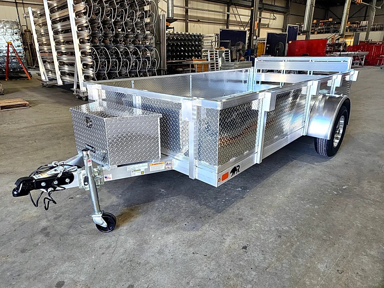 Real Rugged build: 6' x 12' — Tread plate sides, Bi-fold ramp