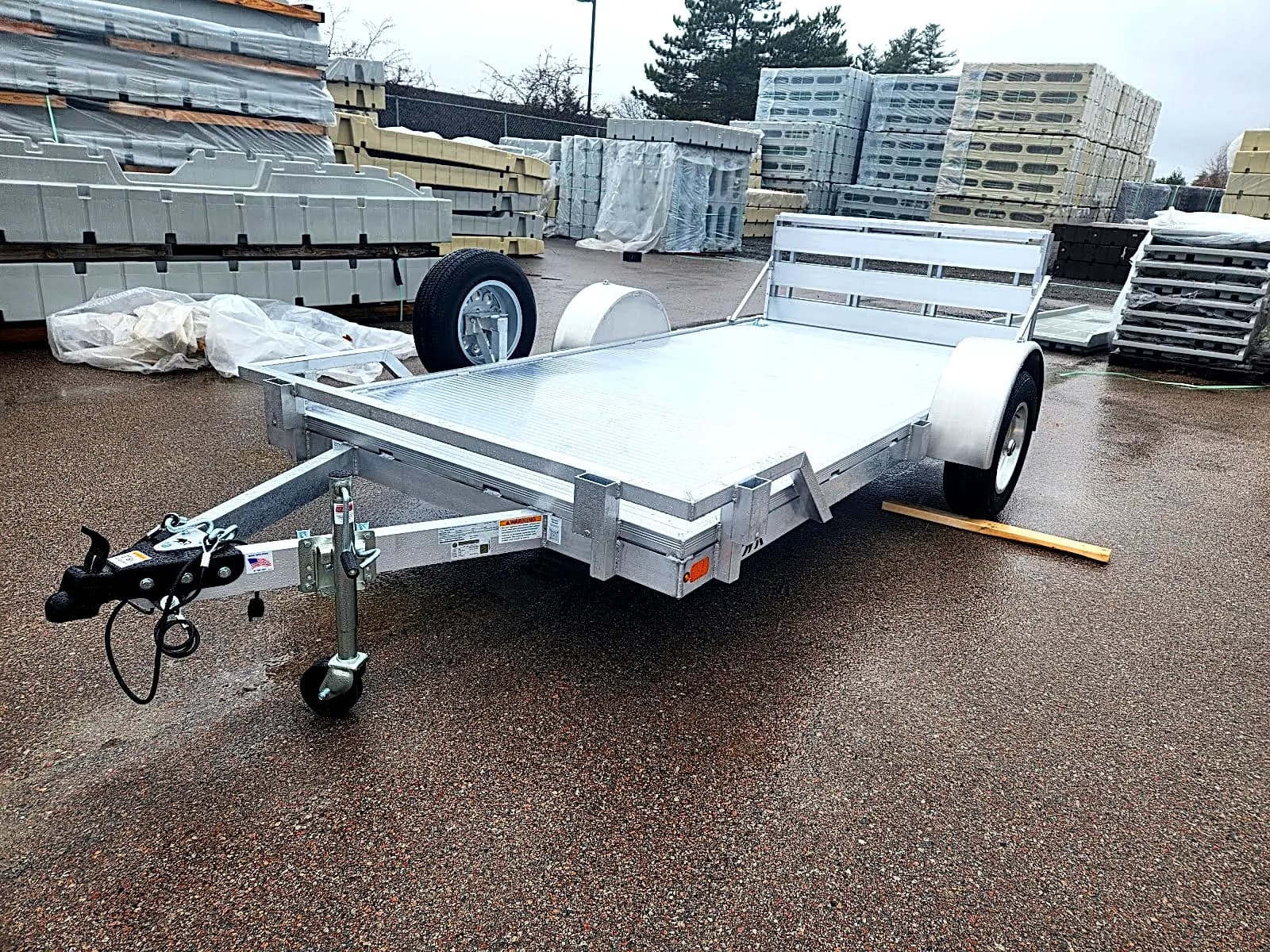 Real Rugged build: 6' x 12' — Front rail only, Bi-fold ramp