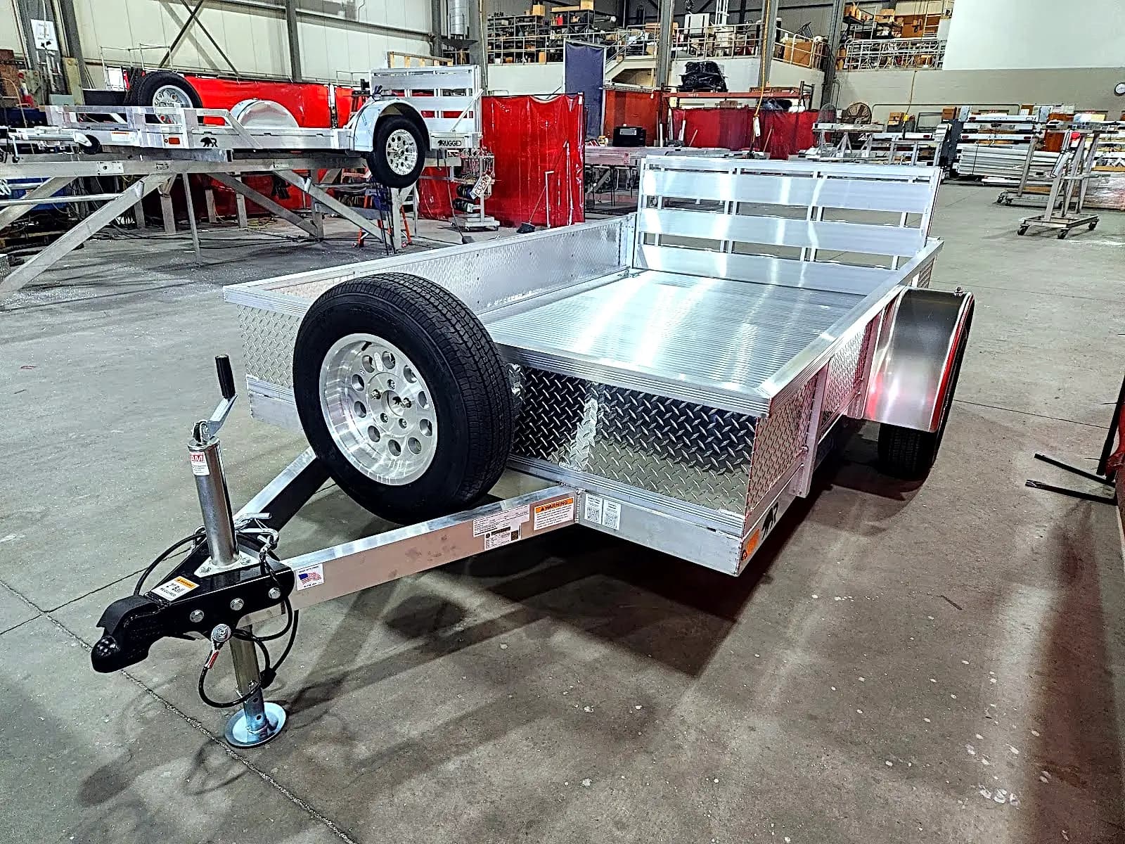 Real Rugged build: 6' x 10' — Tread plate sides, Bi-fold ramp
