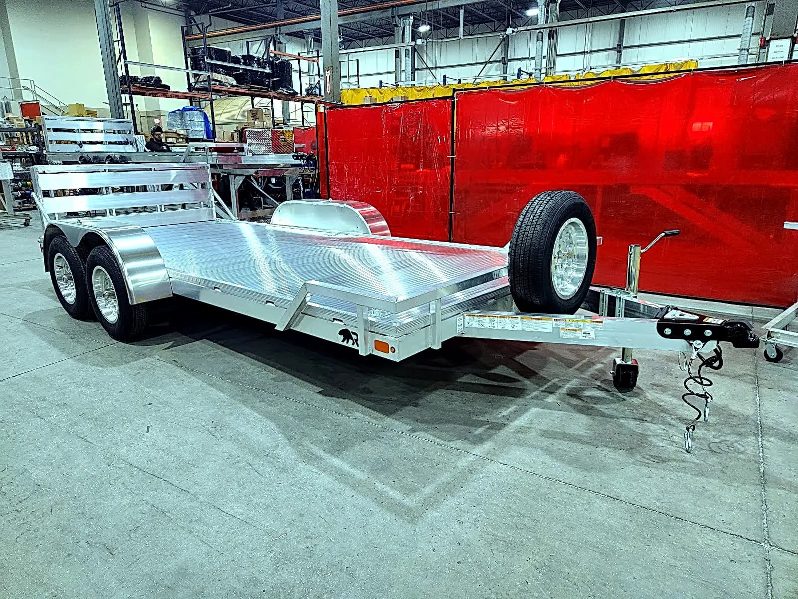 Real Rugged build: 6.5' x 16' Tandem — Front rail only, Bi-fold ramp