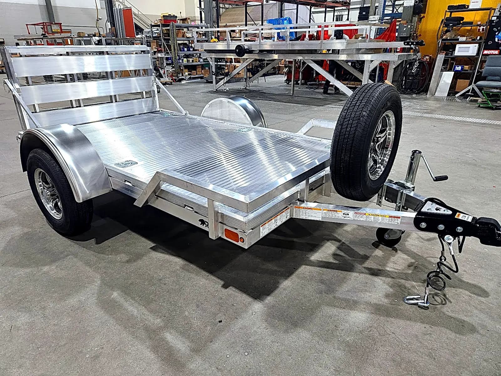 Real Rugged build: 5' x 8' — Front rail only, Bi-fold ramp