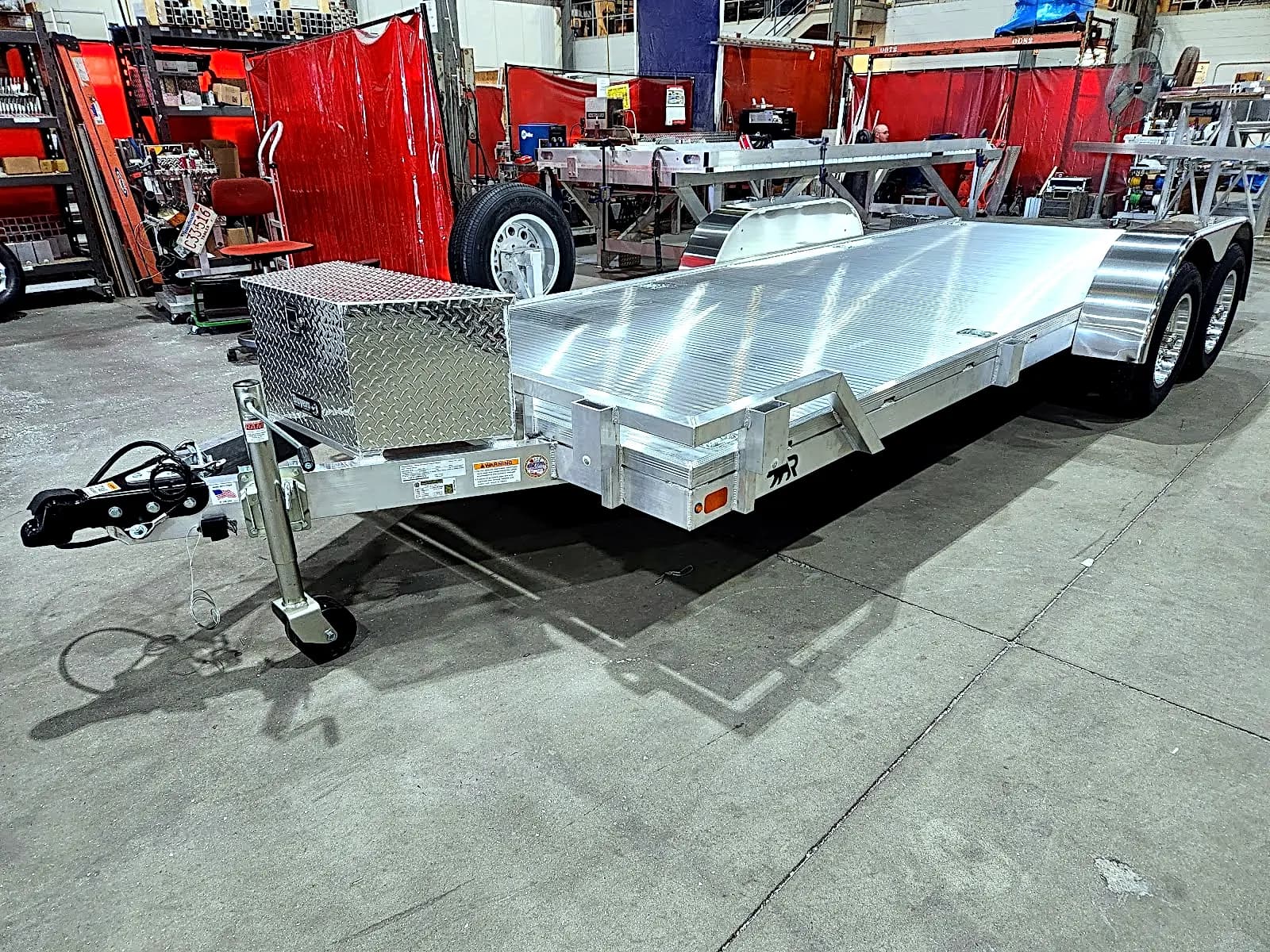 Real Rugged build: 6.5' x 18' Tandem — Front rail only, StowAway ramps