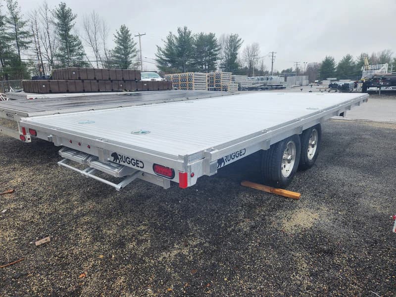 Real Rugged build: 8' x 20' Tandem — Front rail only, StowAway ramps