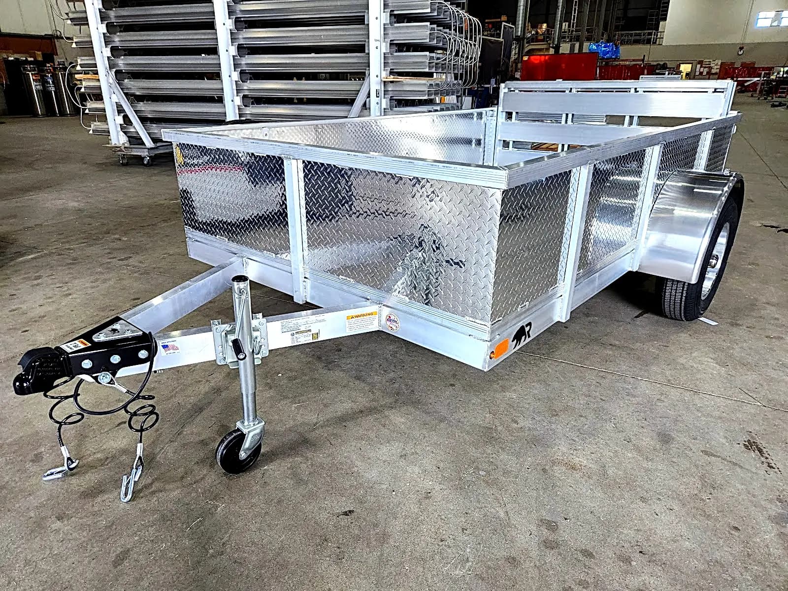 Real Rugged build: 6' x 10' — Tread plate sides, Bi-fold ramp