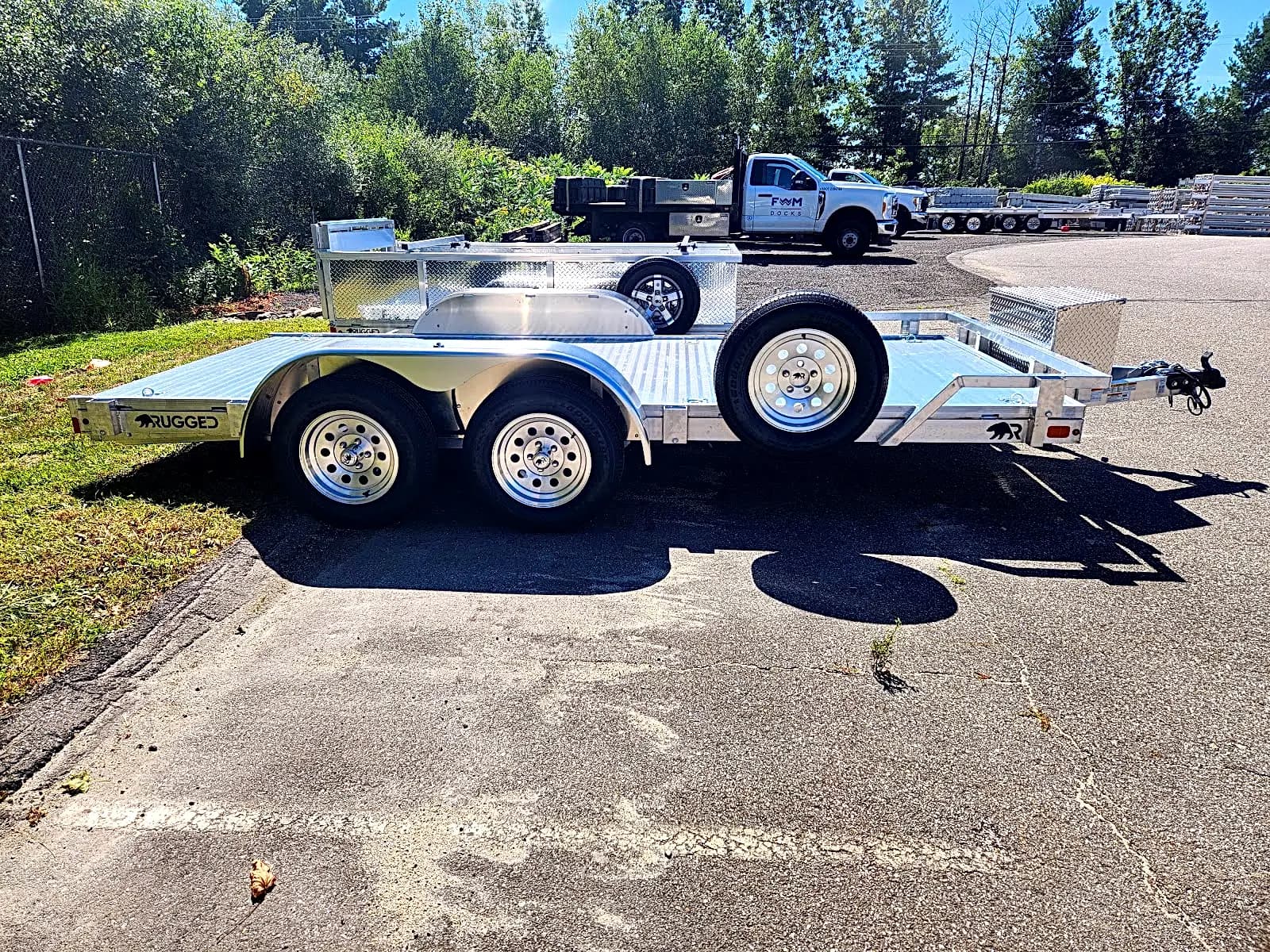 Real Rugged build: 6.5' x 14' Tandem — Front rail only, StowAway ramps