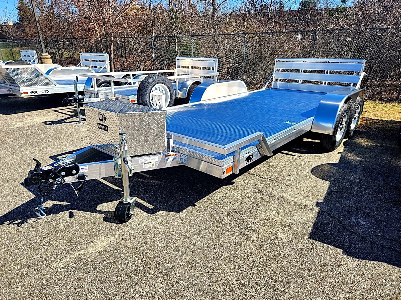 Real Rugged build: 6.5' x 16' Tandem — Front rail only, Bi-fold ramp