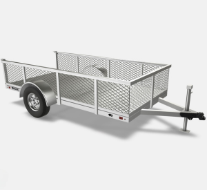 21" Rail with Expanded Metal / Mesh for 5' x 10' Trailer