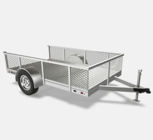 21" Rail with Expanded Metal / Mesh for 6' x 10' Trailer