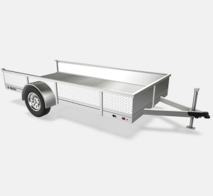 13" Rail with Aluminum Tread Plate Wall for 6' x 12' Trailer