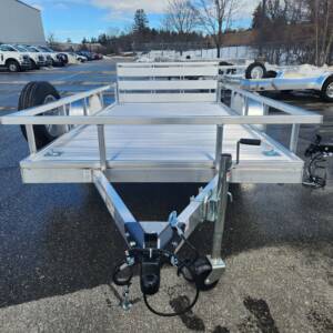 POPULAR BUILD 6.5' x 12' single axle aluminum trailer with 13" rail